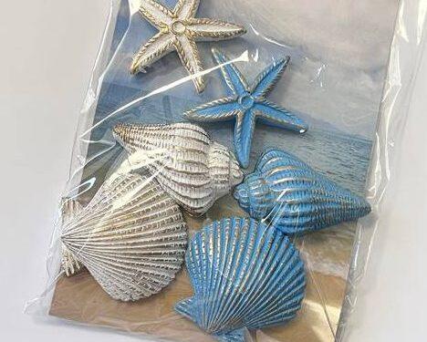 Морски фигурки за декорция, морски звезди и миди